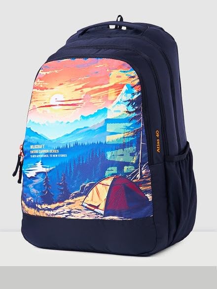 Image of Wildcraft Stylish Polyester Unisex Backpack | Atlas 40 Durable & Lightweight backpack for Men & Women | Backpack for Office, Gym, Travel - 40 Litre,