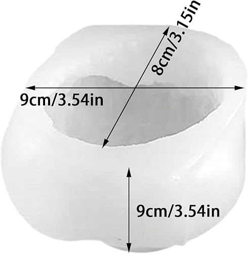 Miniatura 2 de Aispring Aispring1234 - Molde de vela 3D para perros, moldes de silicona para velas de cachorros, molde de jabón de caniche de animal, molde de