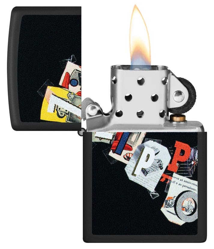 Encendedor Zippo personalizado con grabado negro mate miniatura 5