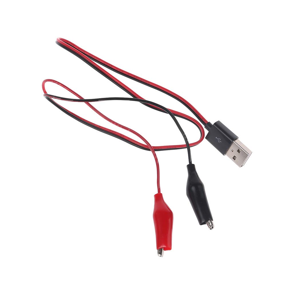 Bottone Clip Morsetto a USB Connettore Maschio Adattatore di Alimentazione Filo 55cm Multifunzione Alimentazione Converte Connettore Cavo Banana Connettore Vite Secchio Saldatura Adattatore Presa Cavo