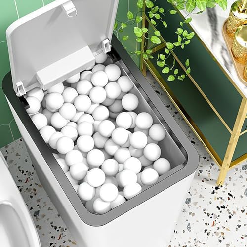 Caneca de basura rectangular blanca con tapa 15 L miniatura 5