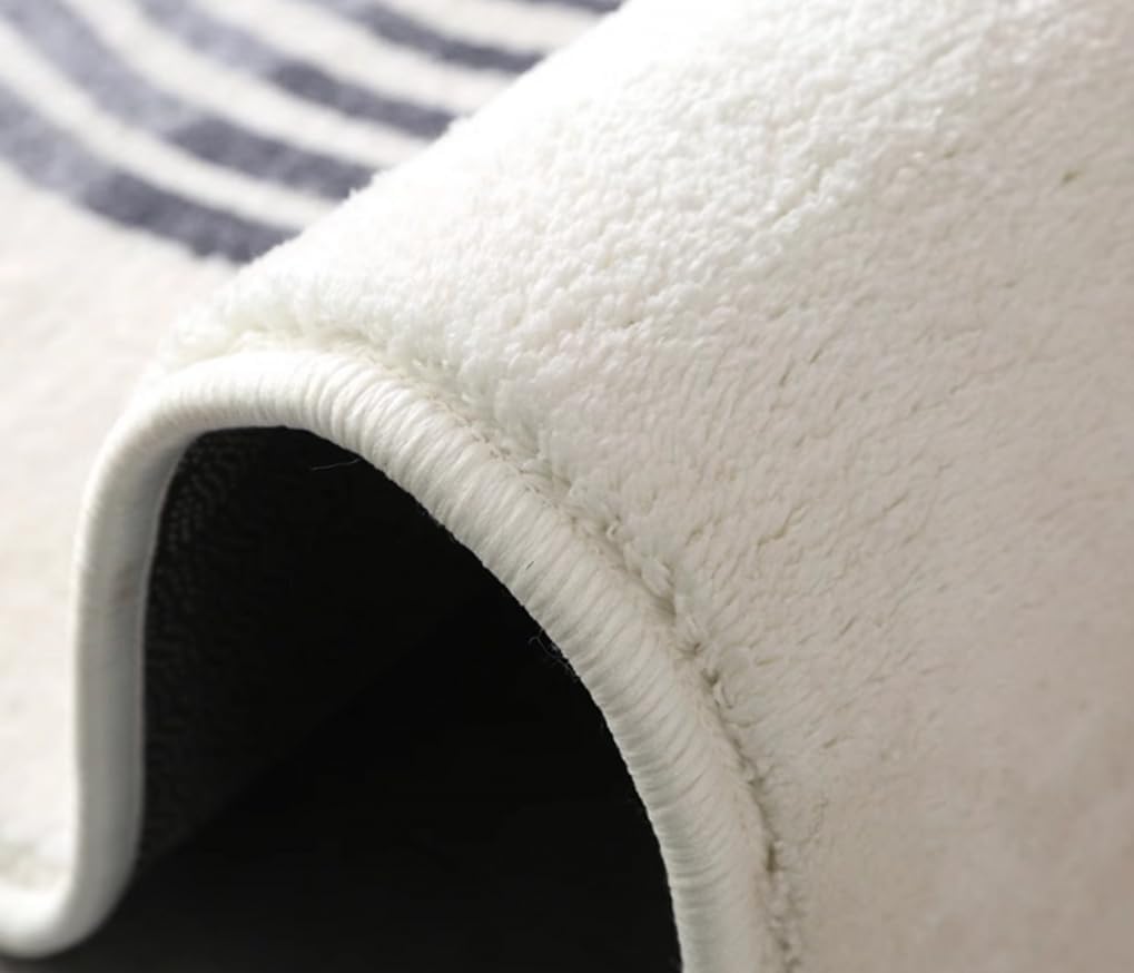 Minimalist Black Gray White Marble Texture Art Deco Area Rug for Living Room Bedroom Diningroom Non Shedding Ultra Soft Faux Wool Carpet Funky Home Office Apartment Dorm Waterproof Floor Rug Mat 7x9