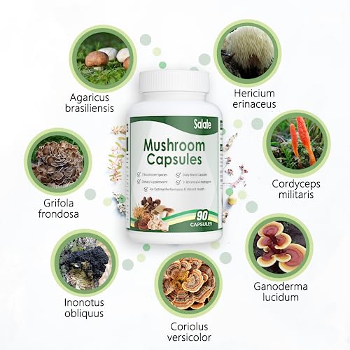 Salate Lion's Mane Supplement Organic Mushroom Extract for Memory and Focus - Image 5