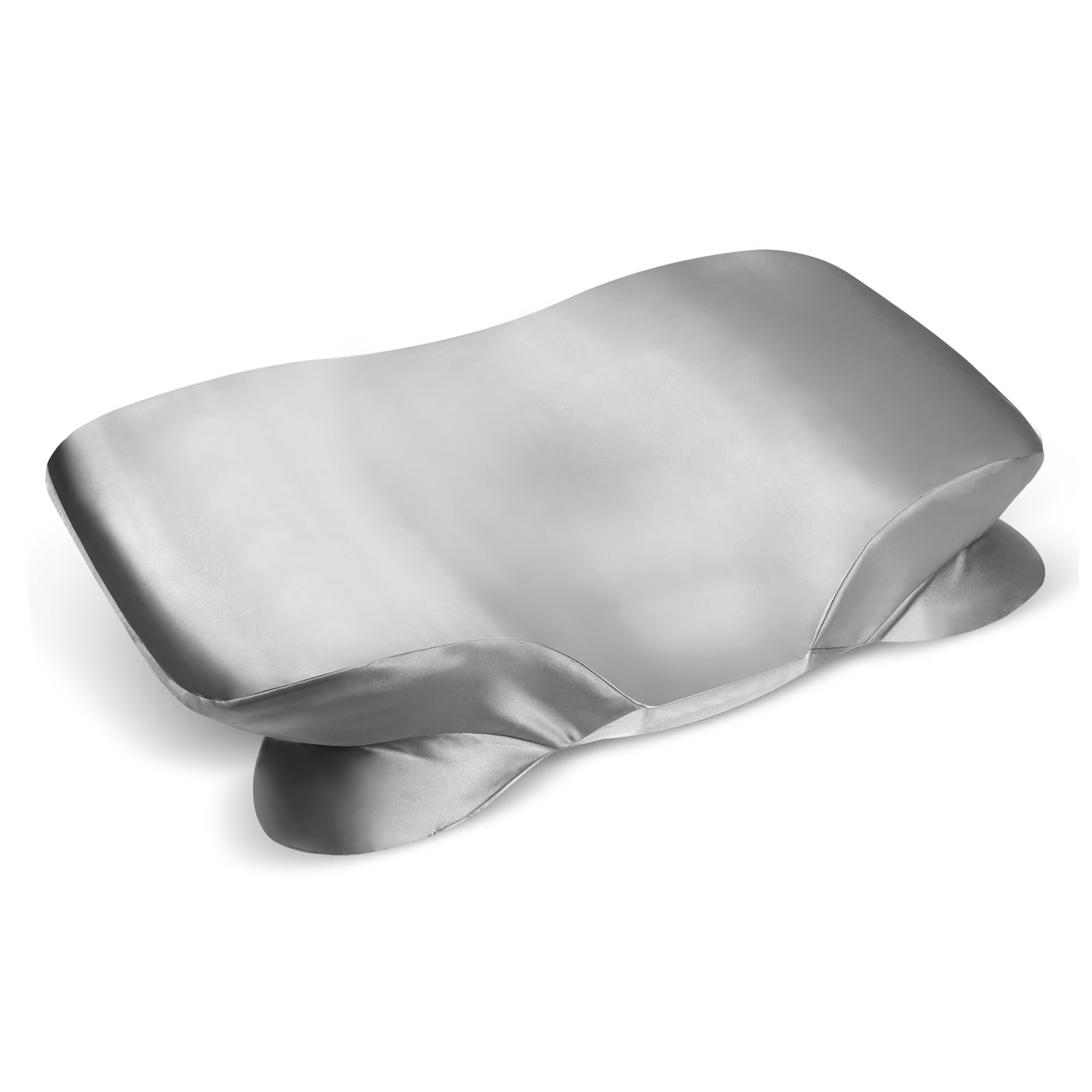 Satin Pillowcase for Cervical Pillow, Neck Support Pillow Case, Smooth & Soft Pillowcase for Sleeping Pillow, Relacement Pillow Cover with Zipper