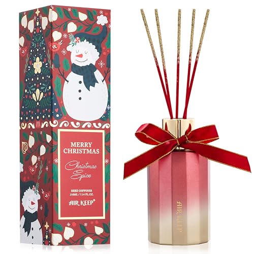 Reed-Diffuser-Set-Christmas-Spice-Christmas-Reed-Diffuser-with-8-Reed-Sticks-Scented-Oil-Diffuser-for-Home-Office-Diffuser-Bathroom-Shelf-Decor-Ideal-Gift-for-Holidays71oz