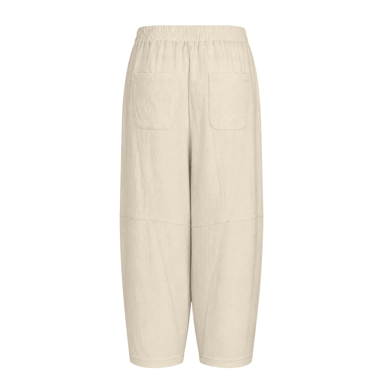 Pantaloni da donna larghi stile harem, comodi, per il tempo libero, con | Pantaloni estivi leggeri, a gamba larga, in morbido tessuto, con elastico in vita, traspiranti, da escursionismo, casual