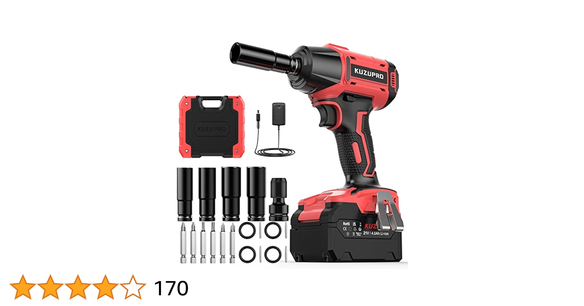 KUZUPRO 電動インパクトレンチ 充電式インパクトレンチ 21V