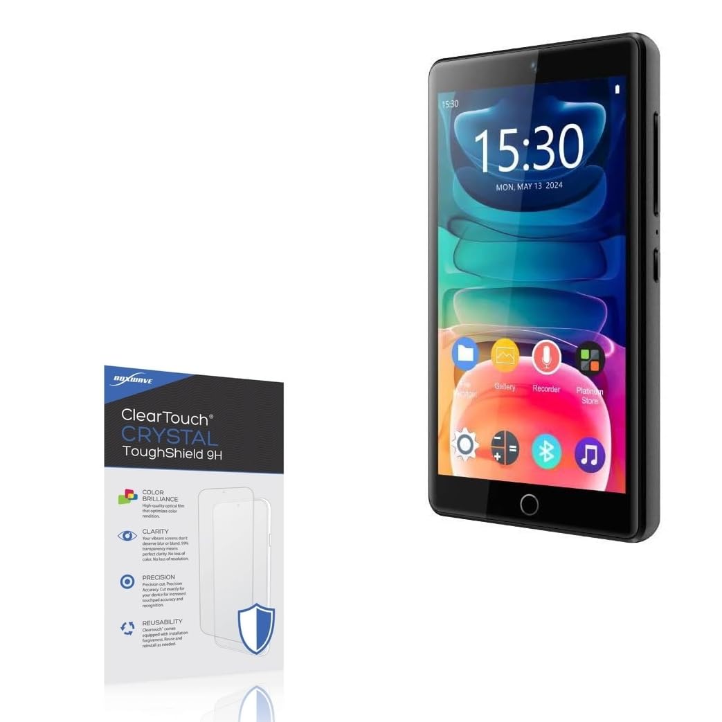 BoxWave Screen Protector Compatible with Samvix iPlatinum Music Q6 - ClearTouch Crystal ToughShield 9H (2-Pack), Clear 9H Tough Flexible Film Screen Protector