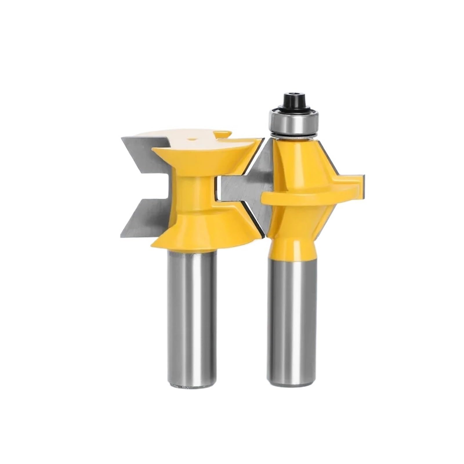 Epaknhgd 01 2Pcs 8Mm Shank Milling Cutter Wood Carving 120 Degree Router Bit Set Woodworking Groove Cutters Alloy(01)