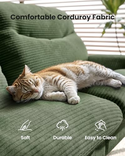 image for AMADA HOMEFURNISHING Futon Sofa Bed with Adjustable Backrest & Armrest