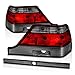 AmeriLite Replacement Tail Lights Red/Smoke Lens for Mercedes Benz S-Class W140 - Passenger and Driver Side