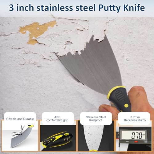 Kit de rolo de pintura - Conjunto de 8 peças com pincel de 5 cm, moldura de rolos de pintura antider