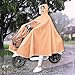 CHEOTIME Mobility Scooter Rain Cover for Riding, Electric Scooter Rain Poncho Waterproof Reusable Unisex Bicycle Full Body Long Rain Coat for Adults
