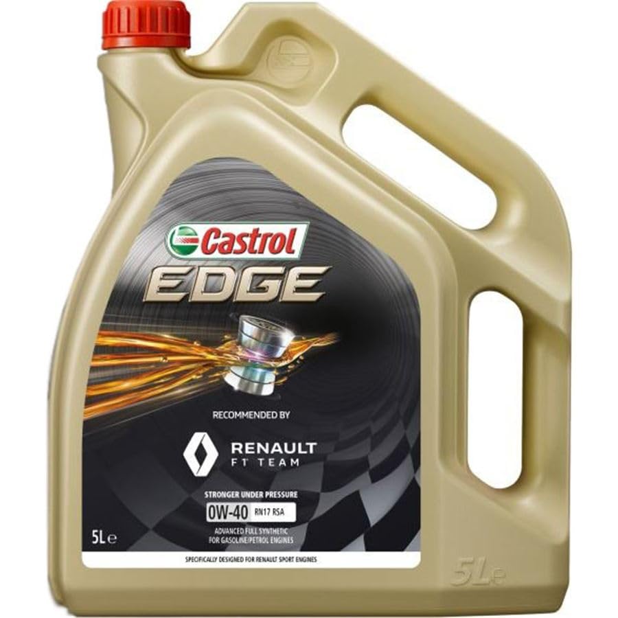 ACEITE DE MOTOR PARA MOTORES DEPORTIVOS RENAULT-CASTROL EDGE 0W40 RN17 RSA 5L
