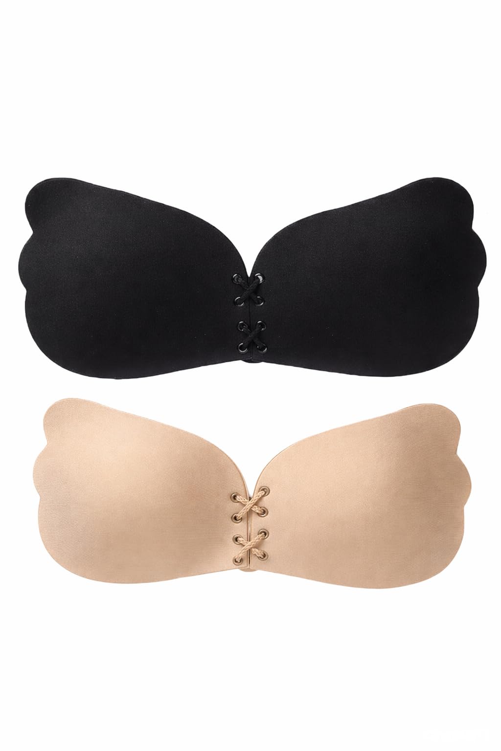 Sticky Strapless Adhesive Bra Bra Reusable Self Adhesive Backless Bra Invisible Push up Silicone Bra for Women.|Pack of 2|