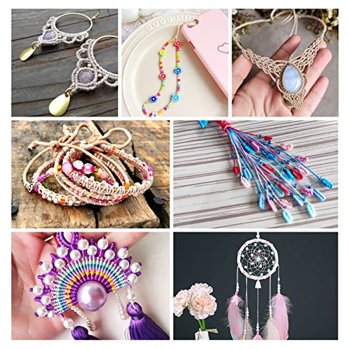 image for PH PandaHall Pandahall 150 Yards Nylon Beading Cord 0.5mm Braided Nylo