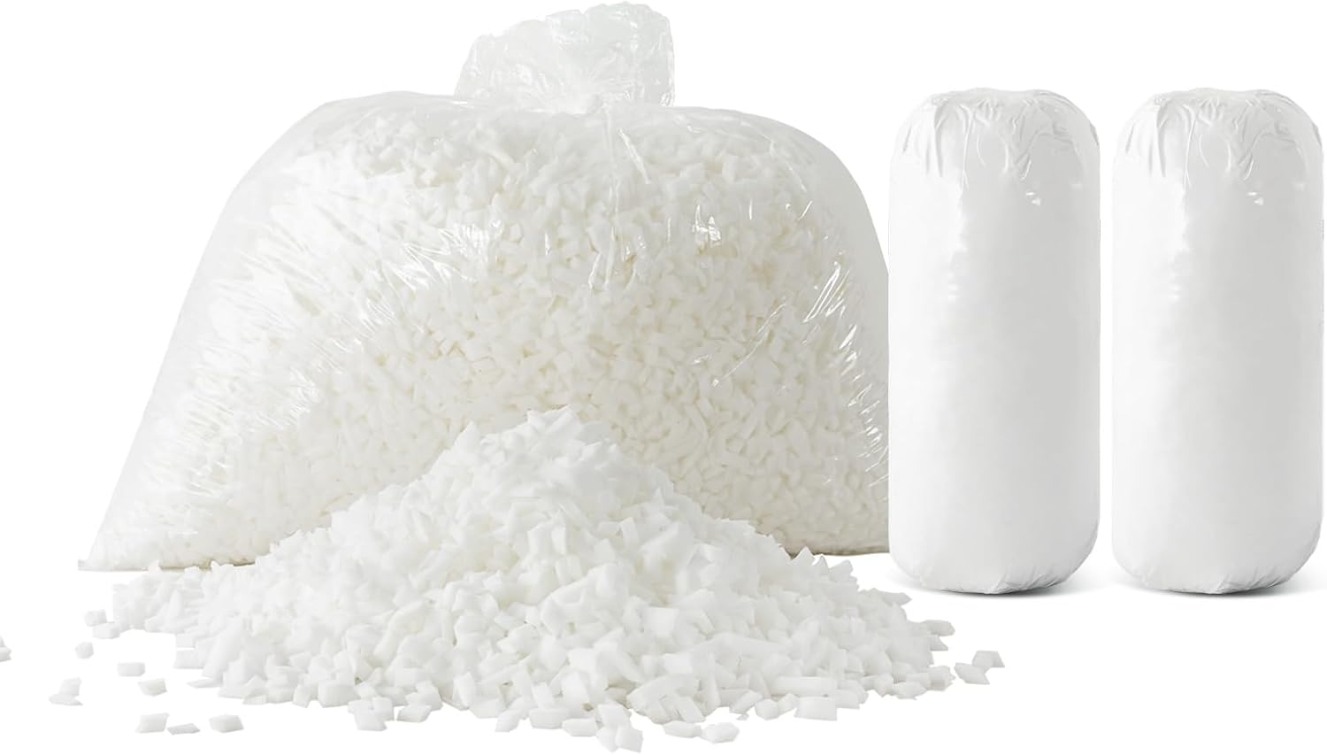 WhatsBedding 10 lbs Bean Bag Filler Shredded Memory Foam