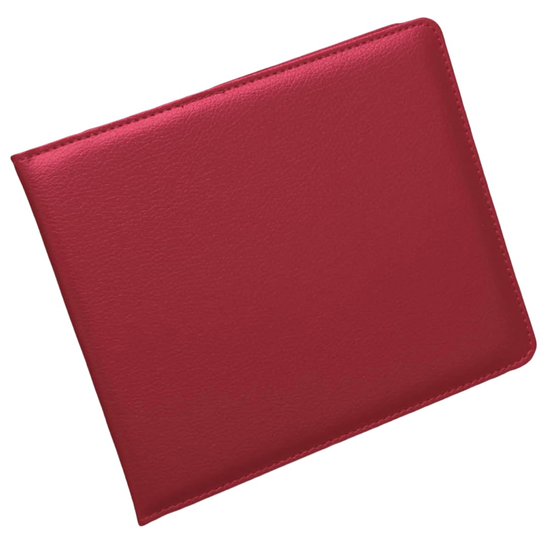 Chereda PU Leather Disabled Badge Holder Wallet,Blue Badge Timer Holder Protector Hologram Safe,Disability Parking Permit Accessory for Cars, Vans & Bikes (Burgundy)