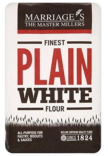 W & H Marriage& Son Finest Plain Flour 1.5kg (Pack of 5)