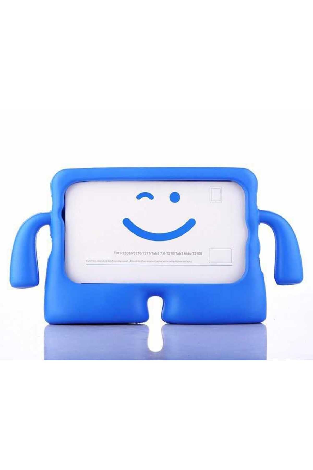 CONSTRAIN - Galaxy Tab A7 Lite T225 ile Uyumlu iBuy Standlı Tablet Kılıf-Mavi 4