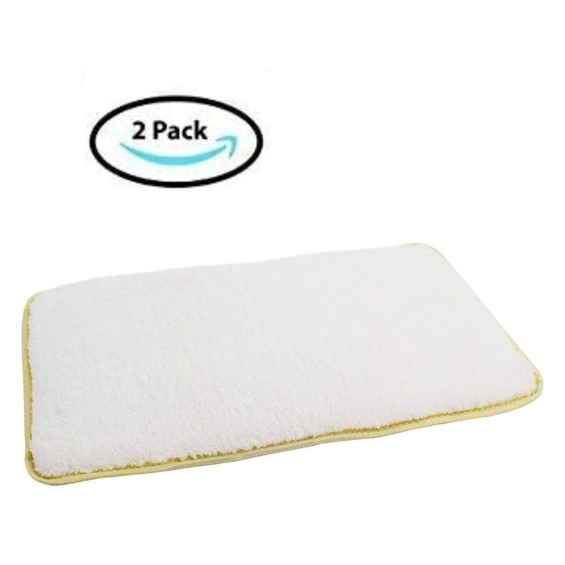 Paquete de 2 almohadillas para casetas de mascotas, almohadillas de repuesto suaves para transportadores de viaje de mascotas y camas para mascotas, forros altamente absorbentes para dormir y viajar,