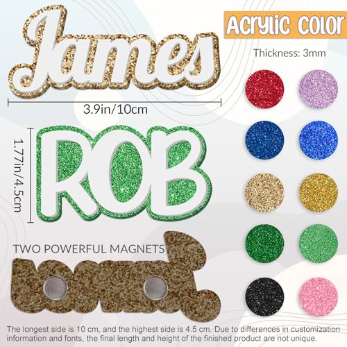 Imán personalizado rectangular de acrílico 10 cm miniatura 2