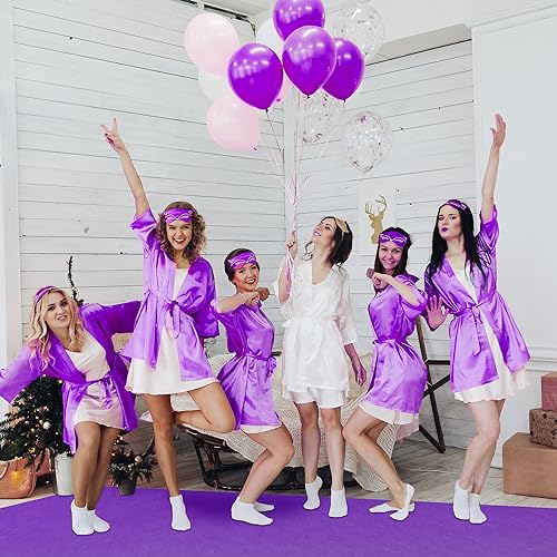 image for EZLucky Purple Carpet Runner for Party, 2.6X15ft, 130GSM Felt Non-Wove