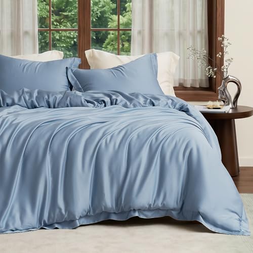 Amélie Home Queen Size Tencel Lyocell Duvet Cover Set