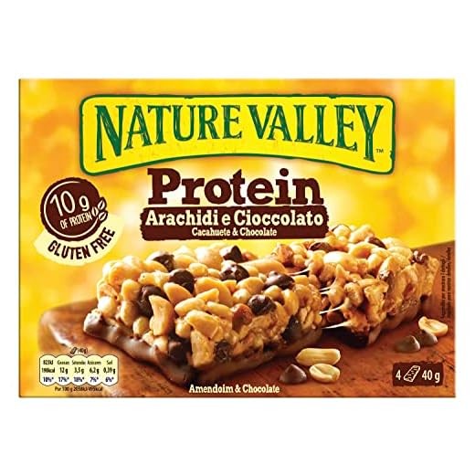 Nature Valley Protein Cacahuete y Chocolate Barritas de Proteína, 4 x 40g