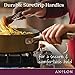 Anolon Advanced Hard Anodized Nonstick Frying Pan / Fry Pan / Hard Anodized Skillet with Helper Handle - 14 Inch, Brown,84121,Bronze
