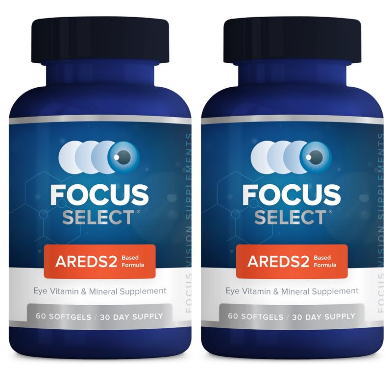 Image of Focus Select AREDS2-Based Eye Vitamin Supplement with Low-Zinc, 120 Count | Lutein and zeaxanthin vision supplement for macular support, doctor-developed, safe for smokers, made in USA, 60-day supply