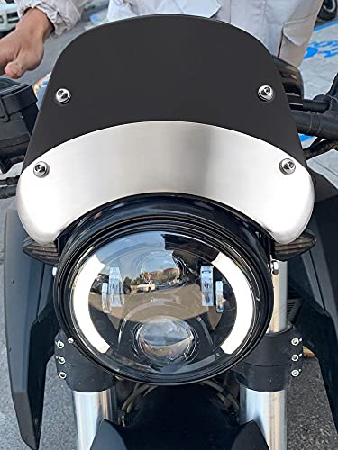 Aveko For �z���_ CT125 2020-2021 �I�[�g�o�C�ԗp �o�C�N �X�N���[�� ���h �o�C�N�X�[�p�[�J�u ���h �E�C���h�X�N���[�� �o�C�N���t���u���P�b�g�t�� �u���b�N