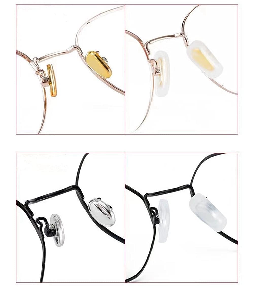 Lot De 20 Plaquettes Nasales En Silicone Pour Lunettes - Remplacement De Coussinets De Nez
