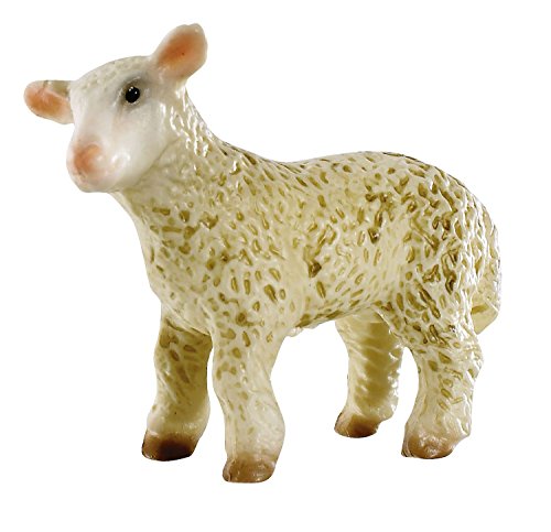 Bullyland 62478 - Spielfigur Lamm, ca. 4,8 cm große Tierfigur, detailgetreu, PVC-frei, ideal als Tortenfigur und kleines…