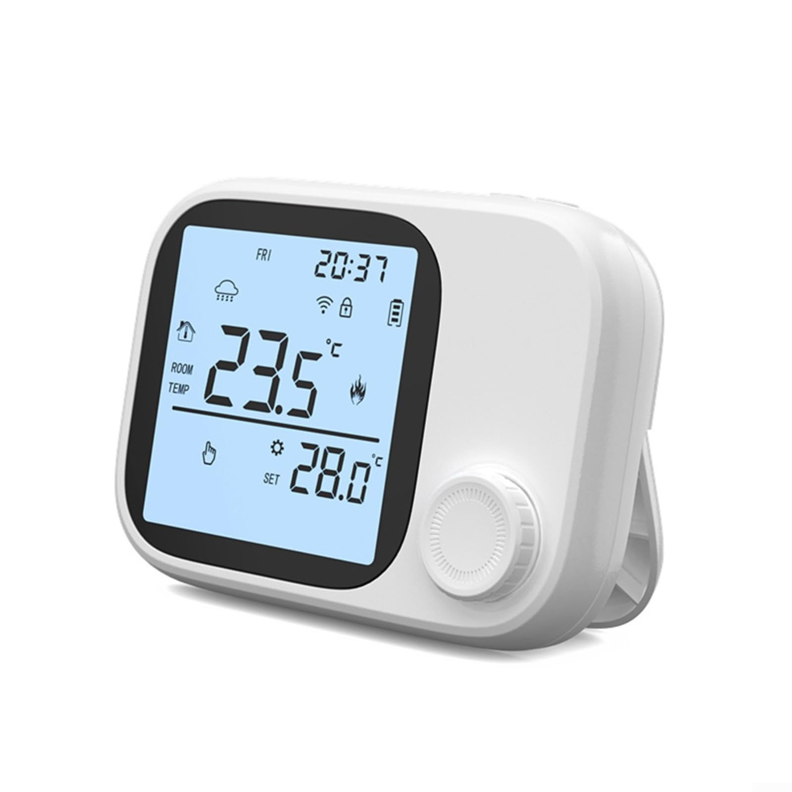Regulador de calefacción WiFi compatible con Tuya, termostato de pared para caldera, mando a distancia intuitivo a través de smartphone, diseño que ahorra espacio