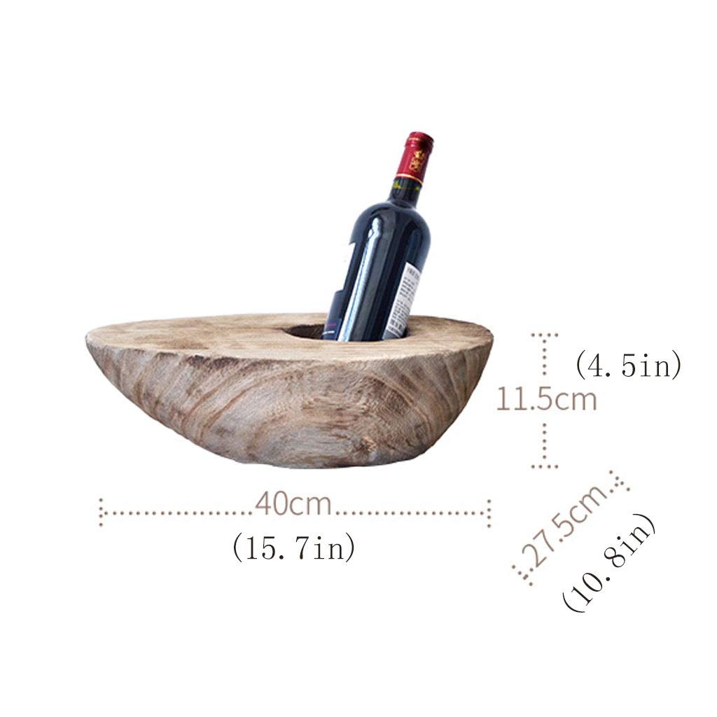 Kreatywny uchwyt na butelki pionowy blat stojak na wino ręcznie wykonany z naturalnego drewna pogrubiona podstawa stabilna dekoracyjna nizer do wina do kuchni i restauracji