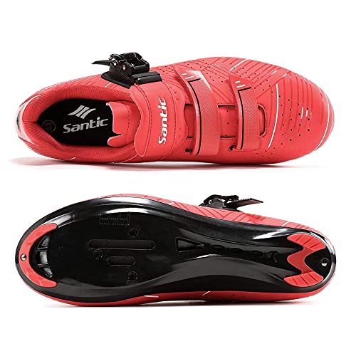 Image of Santic Men's Cycling Shoes Road Cycling Riding Shoes Road Bike Shoes with Buckle- Roadway New