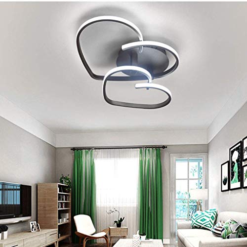 Lampe de plafond LED coeur pour ambiance de chambre cosy