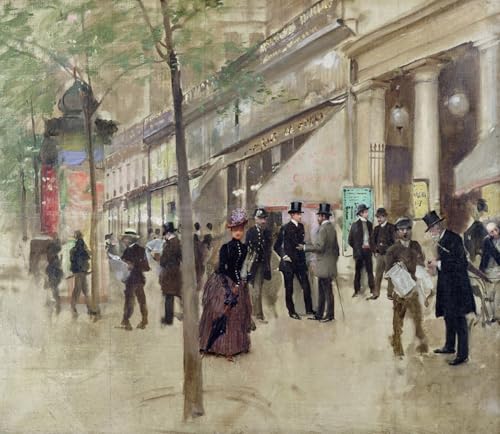 Pintura murales lienzo para inspirar tu día, cuadro vintage de Jean Beraud para el dormitorio