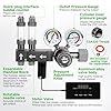 Hygger CO2 Upgraded Aquarium CO2 Regulator with Motorized Valve, Dual Stage Adjustable Pressure, Expandable for Two Tanks, Includes Timer and Bubble Counters for CO2 Aquarium System #2