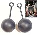 Grip Strength Training, 3-inch Hardwood Pull-Up Cannonballs - Ninja Warrior Climbing Holds & Crossfit Training, Set of 2