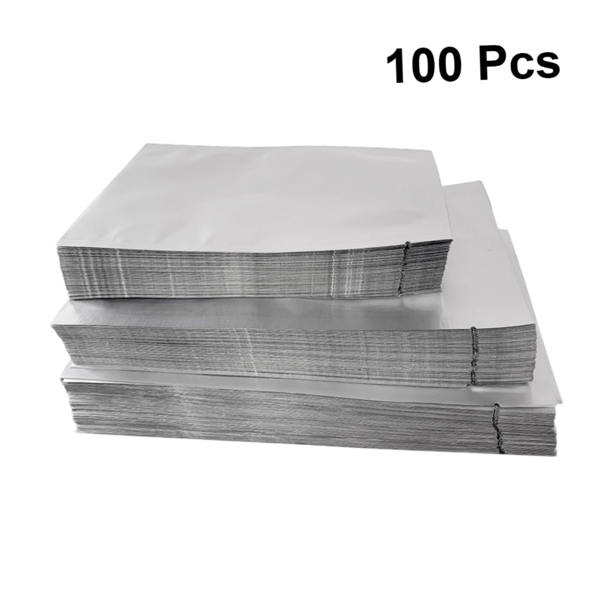 Beavorty 4 Set Di Contenitori Ermetici in Alluminio Riutilizzabili Per Snack Per Caramelle Snack E Tè 100 Pezzi * 4
