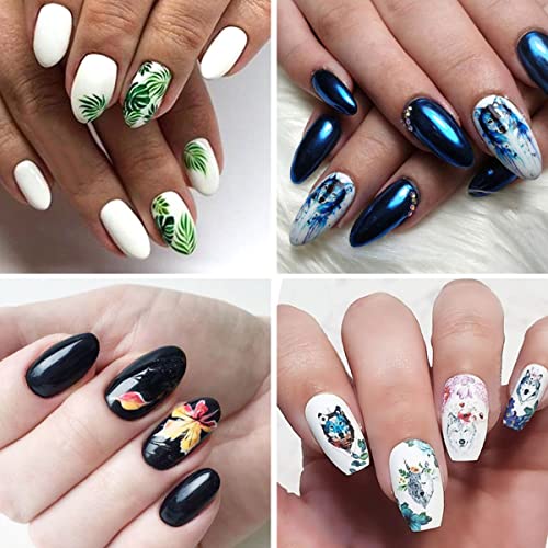 Fox Nail Art Sticker Maplel Leave Water Transfer Nail Decals Nail Supplies Summer Animal Fox Sunflower Leaf Mushroom Nail Stickers Design For Acrylic Nail Nail Decoration For Women Girls #TOP5