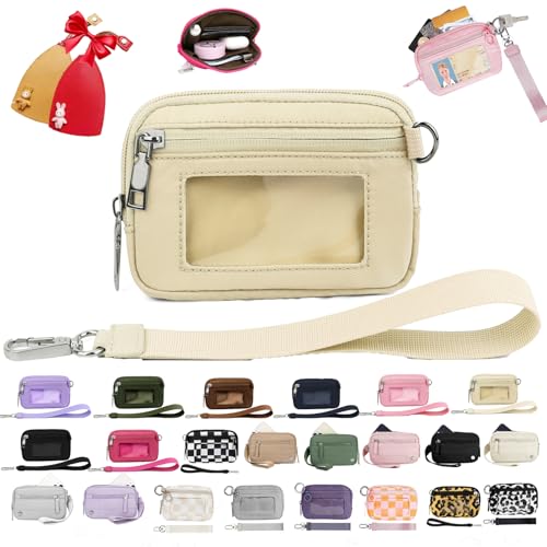 Iris Wallet 2nd Gen Zip Card Case with ID Window - Wristlet Wallet for Women (A6 + 2PCS Key Case)