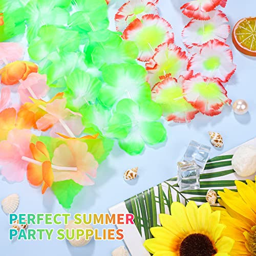 Ruisita RS3141 200 Pieces Leis Necklace Hawaiian Colorful Tropical Leis Necklace In 50 Colors Hawaiian Garland Party Decorations thumb #4