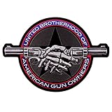 Gun Owners Brotherhood 2nd Amendment NRA Jacket Vest Iron on 4 inch Patch