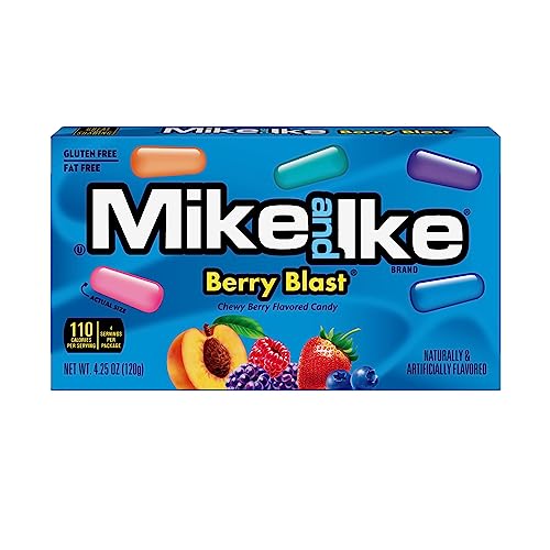 Image of Mike and Ike Candy, Berry Blast, 4.25oz Theater Box, Pack of 12