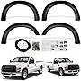 Black Textured Fender Flares Replacement For Ford For F-250 Super Duty 2008-2010 For Ford For F-350 Super Duty 2008-2010 with Front & Rear Wheel Fender Flare 4 PCS Set
