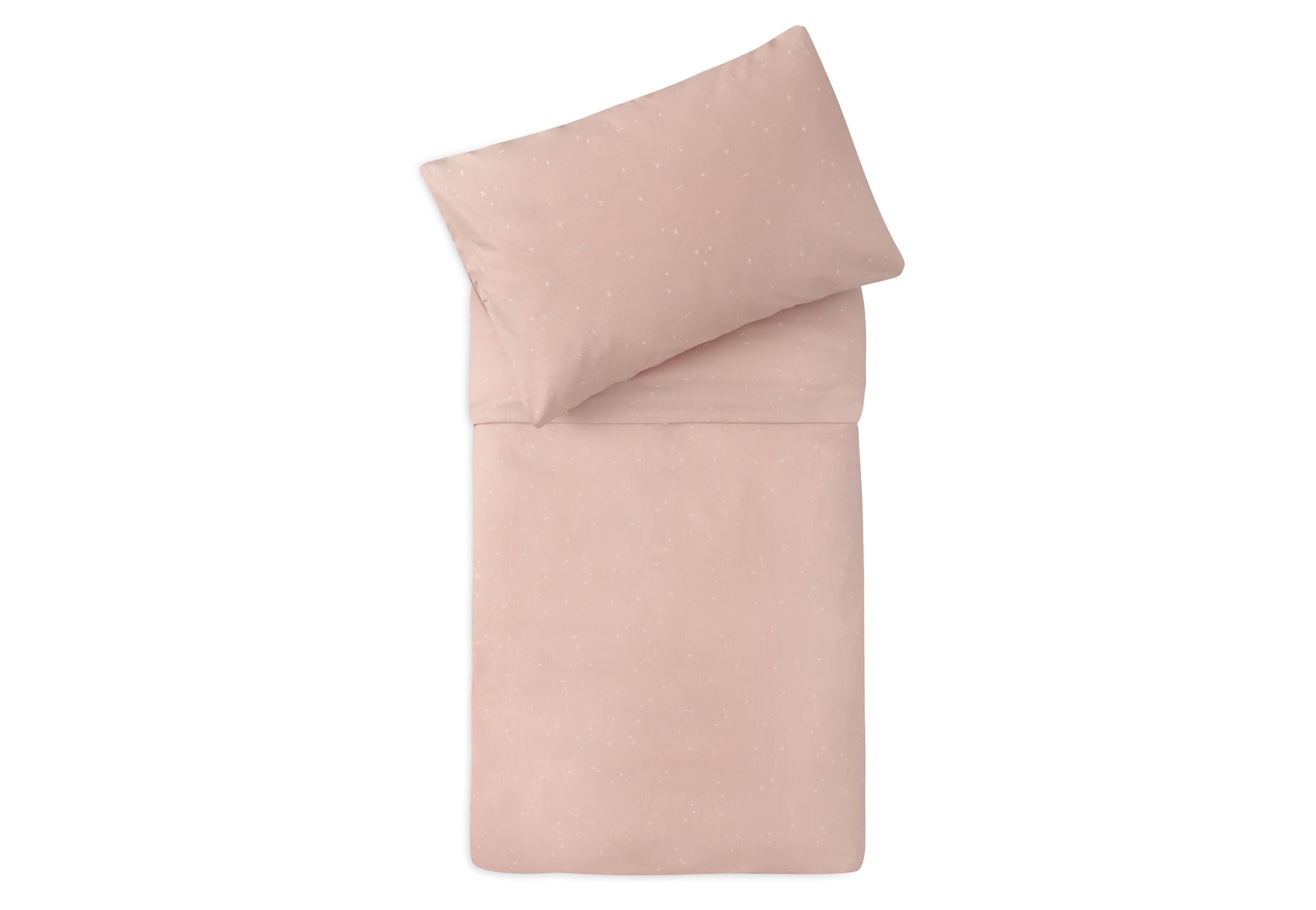 Jollein Kinderbettwäsche - Twinkling, Wild Rose - 100x140cm - 100% Baumwolle - Oeko-TEX Zertifiziert - Babybettwäsche mit Kissenbezug - Bettwäsche Set