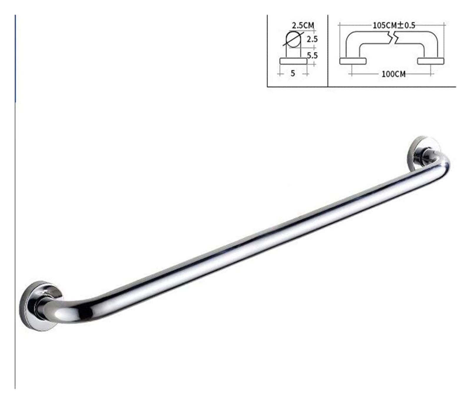 Maniglie di Sostegno per Bagno in Acciaio Inossidabile, portasciugamani Dritto a Parete, ausilio di Sicurezza e Supporto, corrimano per la Vita Quotidiana degli Anziani disabili